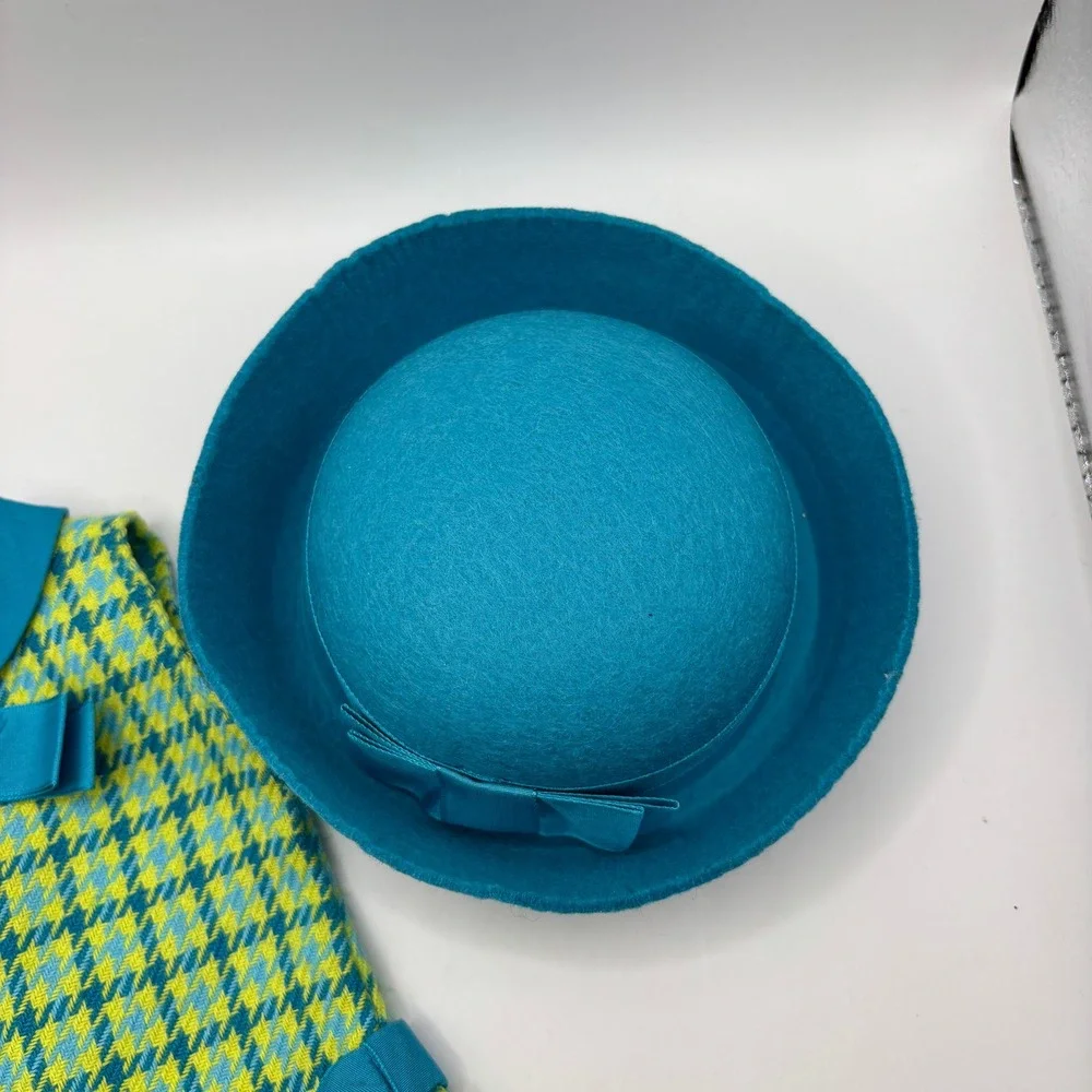 American Girl Doll Melody Meet Dress and Felt Hat Set‎ Blue
